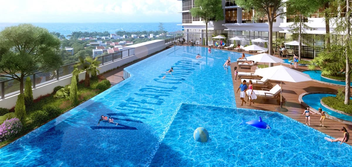 Bể bơi vô cực view biển